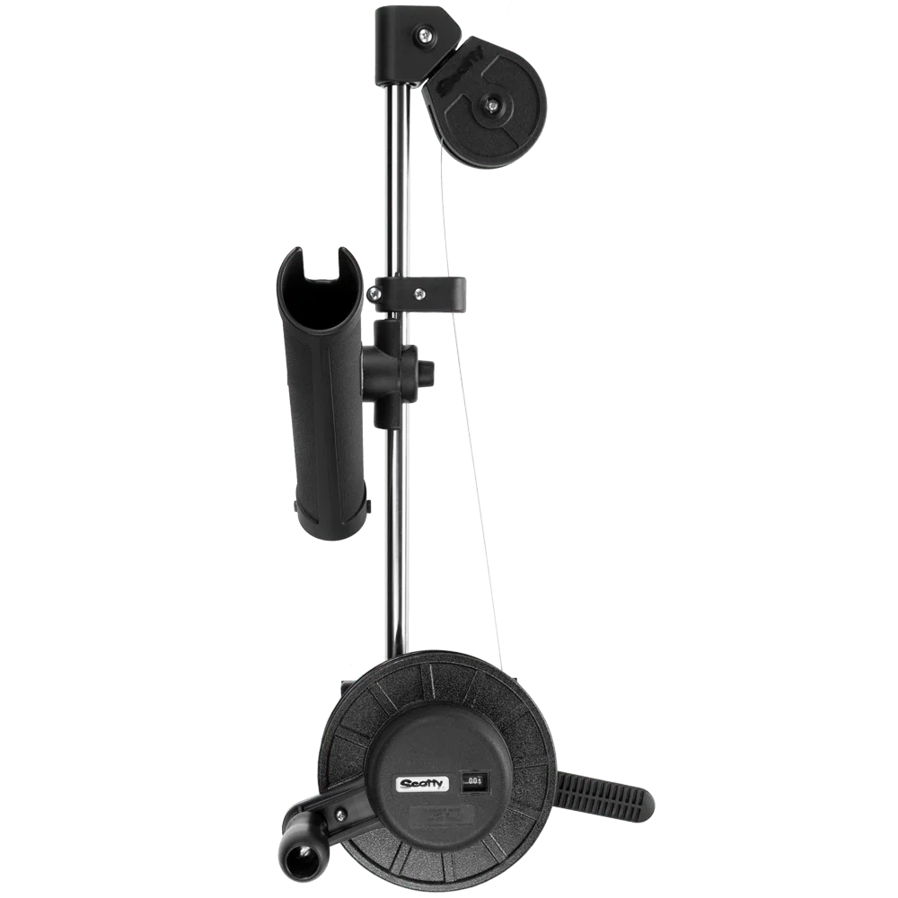 1050MP – SCOTTY INC. Downrigger, Manual Operation Mechanical Depth Counter Rodmaster II 355 Boom Mounted Adjustable 1...